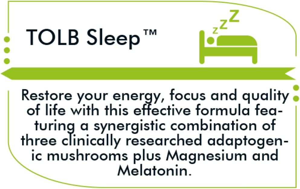 Tree of Life Botanicals - Sleep Mushroom Complex with Magnesium, Melatonin, Reishi, Lion’s Mane, Cordyceps - Calms, Deep Sleep, Restoration (60 Count - 30 Day Supply)