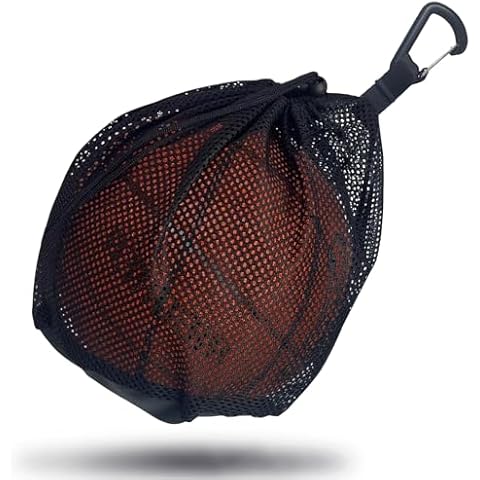 Single Mesh Ball Bag,Volleyball Bag with Zipper Pocket,Soccer Ball Bag,Basketball Bag with Quick Release Buckle Fits all Kinds of Backpacks, Can be Used to Carry Basketball, Football and Volleyball Cover