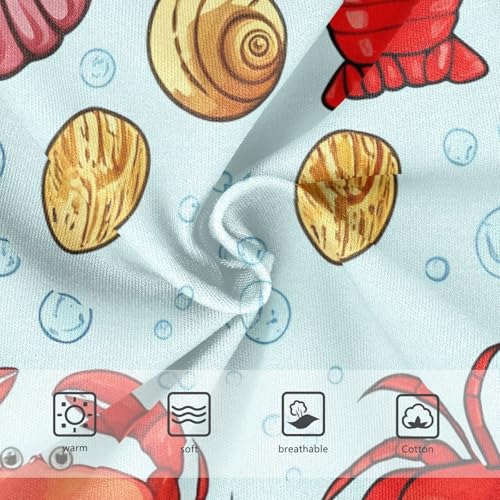 Girls Underwear Toddlers 2t Cotton Cute Panties Girl Animal Undies Kids Briefs Cartoon Red Crabs Light Blue3