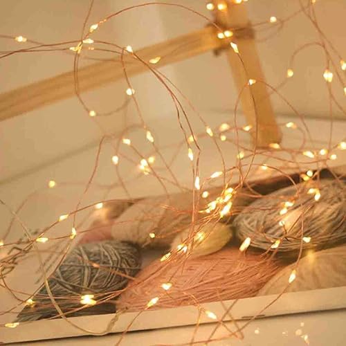 Miniatura 4 de Guirnalda de luces solares extralargas para exteriores, paquete de 2 unidades de 100 luces solares LED de 39 pies para exteriores, alambre de cobre