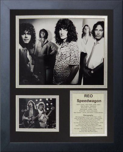 REO Speedwagon Cadre Photo de collection numéroté, finition luxe sous verre