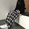 Casual Plaid Pants Y2K Goth Alt Baggy Pants Fairy ... #3
