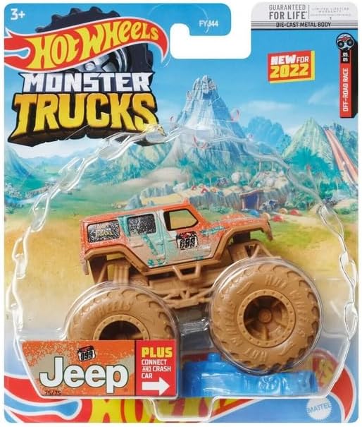 Hot Wheels Monster Trucks Jeep 75/75 Off-Road Race