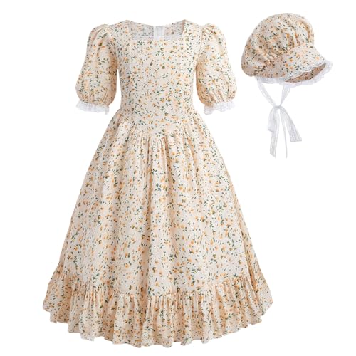 Disfraz colonial para niñas talla Medium miniatura 1