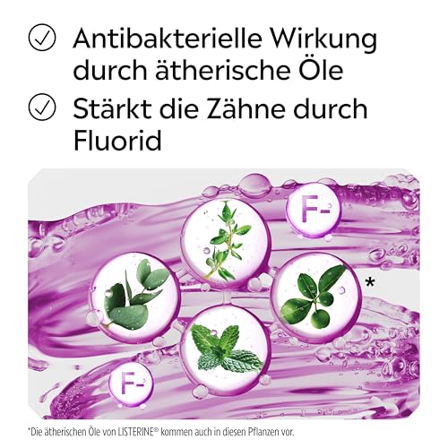 LISTERINE Total Care Zahn-Schutz 500 ml - Testsieger Stiftung Warentest, 6 in 1 Wirkung, 24h frischer Atem, schützt gegen Karies und Zahnfleischprobleme, antibakterielles Mundwasser