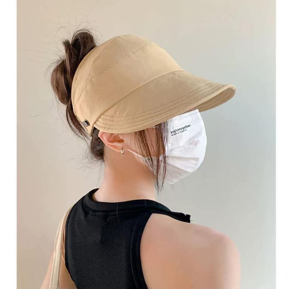 Visera de sol para mujer con abertura para coleta miniatura 5
