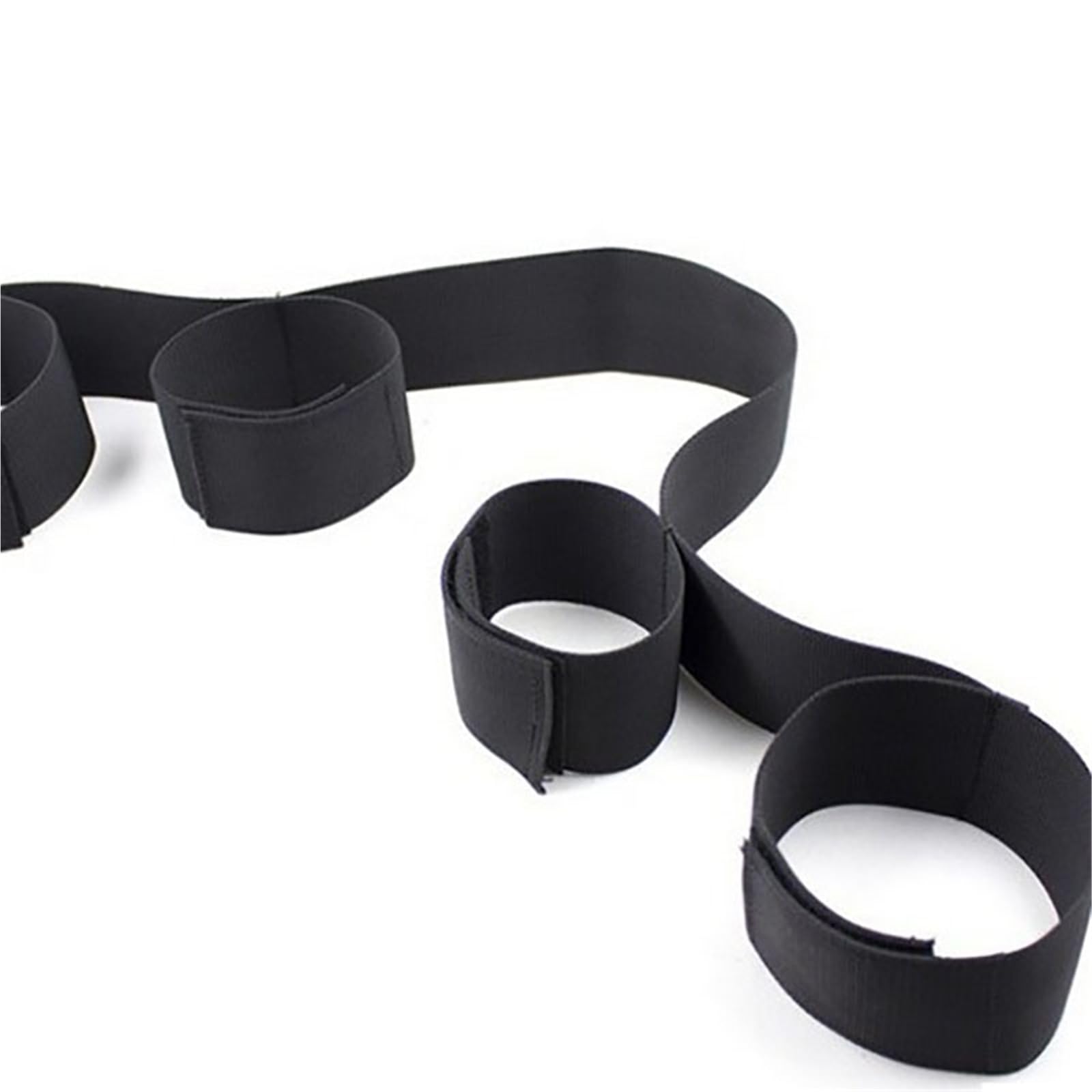 Vibradores Bdsm,Esposas De Muñeca A Tobillo,Juguetes De Mano Con Piernas Abiertas,Esclavitud Para Parejas,Esclavitud Sm Para Adultos,Esposas De Sujeción Sexual,Herramientas De Esclavitud,Negro,Tall