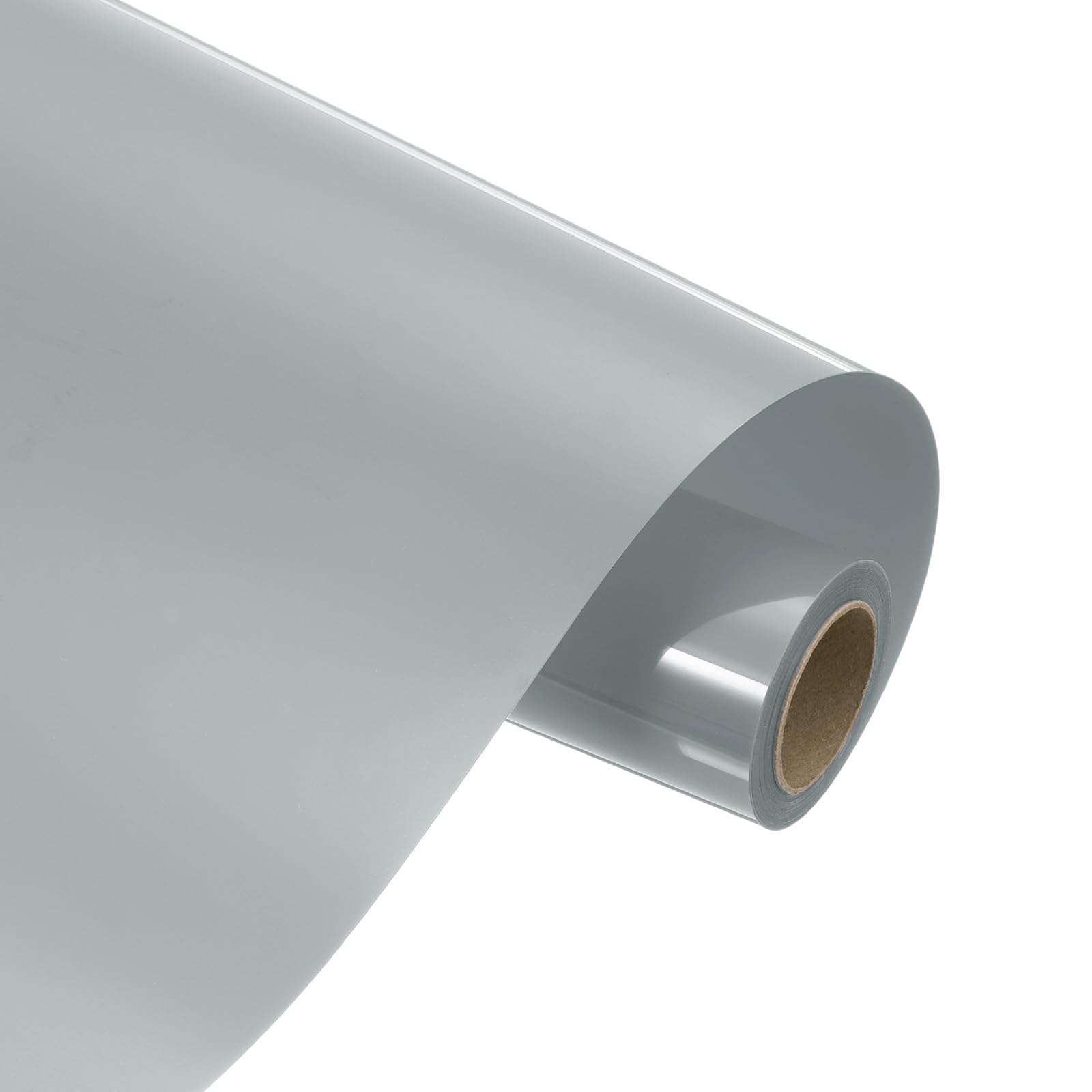 sourcing map Heat Transfer Vinyl Roll, 12" x 9.8ft HTV Iron on Transfer Vinyl for T-Shirts Craft Cutter Cutting Machine, Easy to Cut and Weed (Silver Gray)