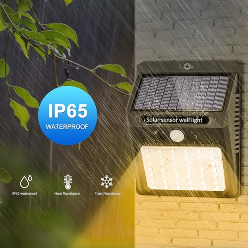 Solar-Lights-Outdoor-6-Pack-Solar-Motion-Sensor-Outdoor-Lights-with-3-Lighting-Modes-IP65-Waterproof-Solar-Fence-Lights-for-House-Warm-White