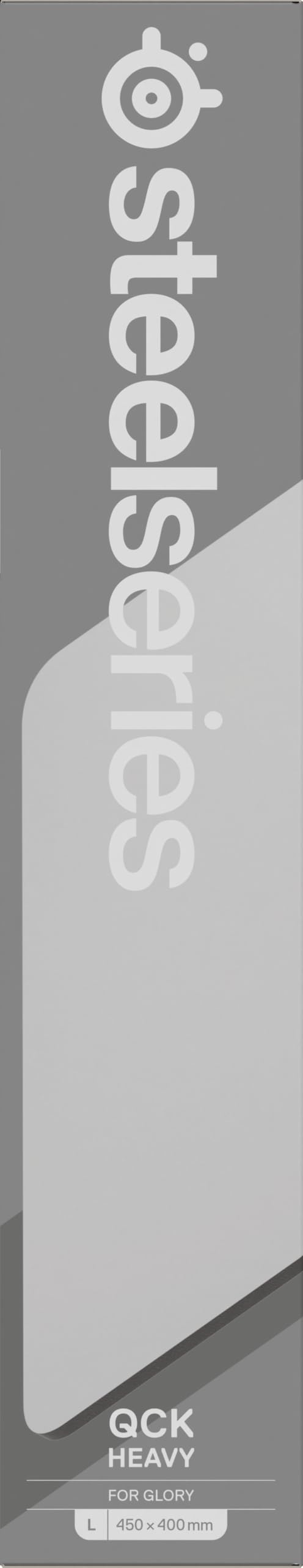SteelSeries QcK - Tappetino per mouse da gioco pesante, base in gomma siliconica spessa e antiscivolo, tracciamento del picco, ottimizzato per FPS, MOBA, RTS, MMO di grandi dimensioni, 450 mm x 400 mm