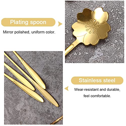 Cucchiaio da Caffè di Fiori in Acciaio Cucchiaio