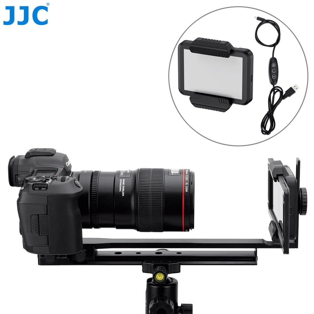 JJC 35 mm und 120 Film-Digitizer-Adapter mit LED-Hintergrundbeleuchtung, 135 & 120 Filmhalter, Einstellstab für Negative