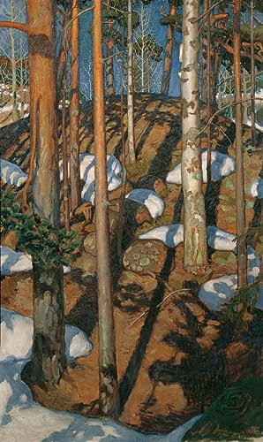 Art Reproduction de l'affiche Toile Printemps Gallen Kallela haute définition