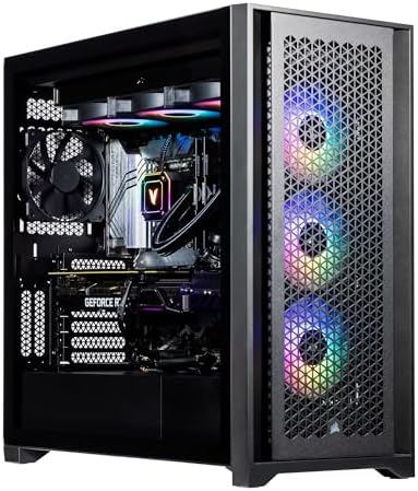 Velztorm Aciex Gaming Desktop PC (Intel i9-14900K 24-Core, 16GB DDR5, 1TB PCIe SSD + 2TB HDD, GeForce RTX 4070 Super 12GB, WiFi, Bluetooth, Black, Win 11 Pro)