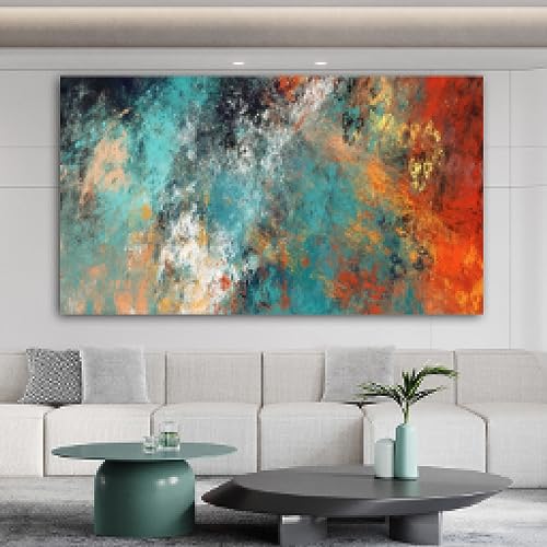 Toile murale art abstrait 70x140cm pour rompre la monotonie des murs blancs