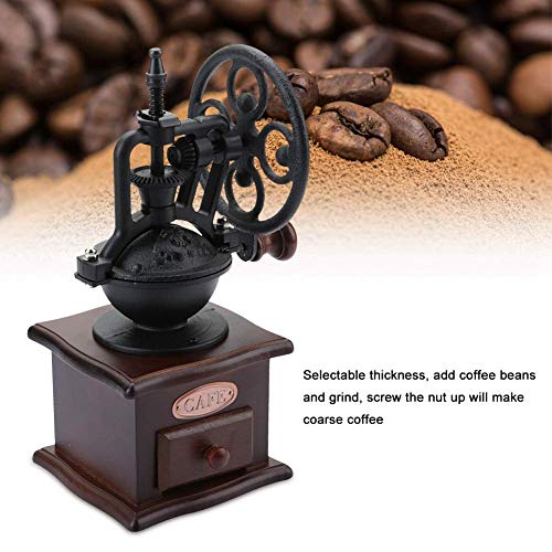 DONDOW Kaffeemühle, Hand Coffee Bean Grinder Handmühle Pfeffer Spice Startseite Schleifmaschine Bohnen Bowl Design… – Bild 4