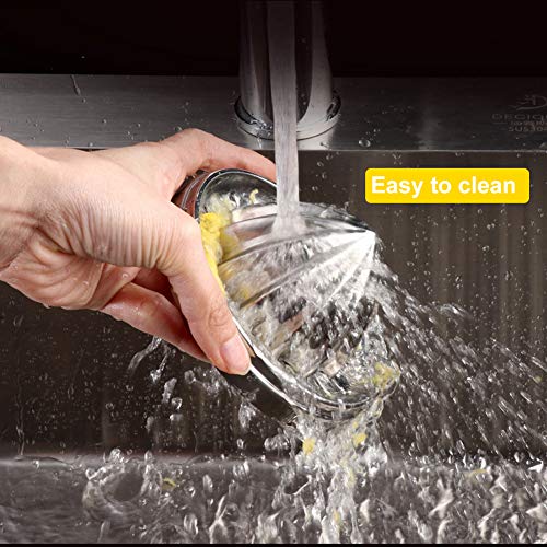 Roestvrijstalen handmatige sapcentrifuge Oranje citroen Citruspers Handpersen Limoenfruitpers met containerhulpmiddel voor keukengebruik - Image 8