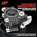 A-Premium Power Steering Pump, with 6-Groove Pulley, Compatible with Ford F-150 2009-2010 4.6L 5.4L, Expedition 2010 & Lincoln Navigator 2010