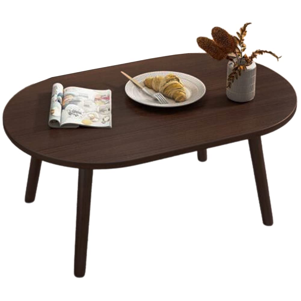 Table de Salle à Manger Ronde en Bois avec piédestal Moderne, Table d'appoint, décoration de la Maison, café, thé, Table d'extrémité, Salon (Taille : 60 cm, Couleur : pêche)