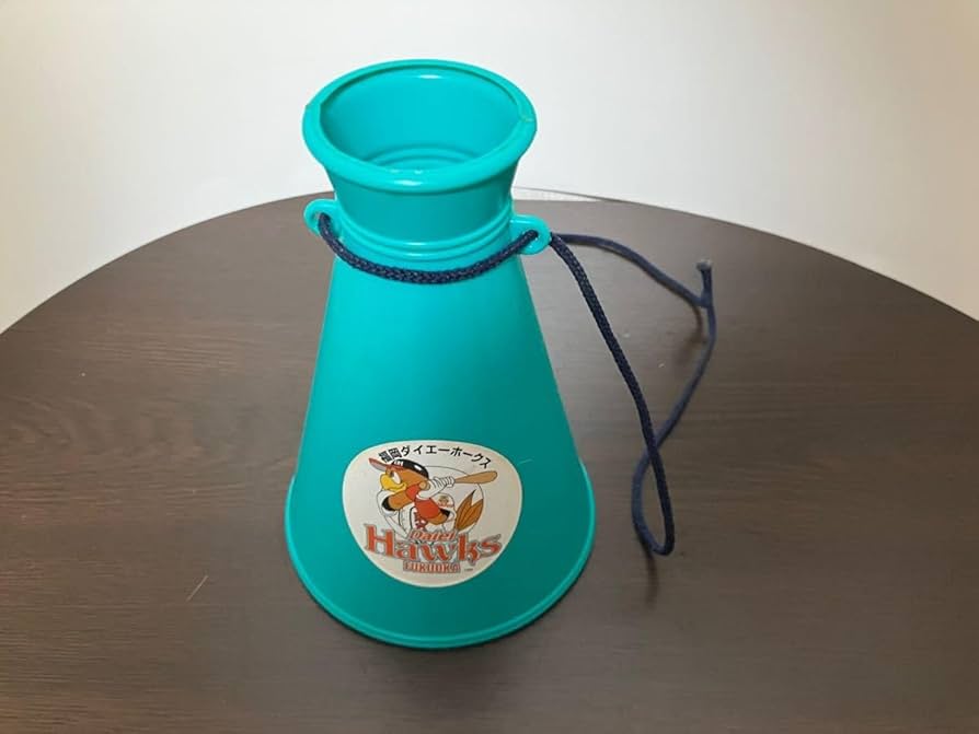 Amazon.co.jp: 福岡ダイエーホークス ハッピ メガホン セット 水色 緑