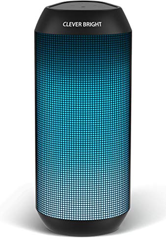 Altavoz Bluetooth con Luz, Altavoz Inalmbrico Porttil Exterior, Efecto de Triple Bajo, Sonido Estreo TWS, Speaker Bluetooth 5.0, Micrfono Incorporado, USB, Aux, para Fiestas, Al Aire Libre, Viaje