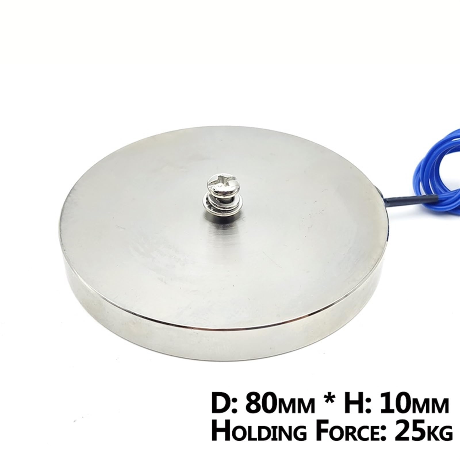 Elettromagnete 80/10 DC 6V 12V 24V cilindro, magneti elettrici, 25KG/250N, potente solenoide elettromagnetico, 1 pezzo(DC 36V(Customized))