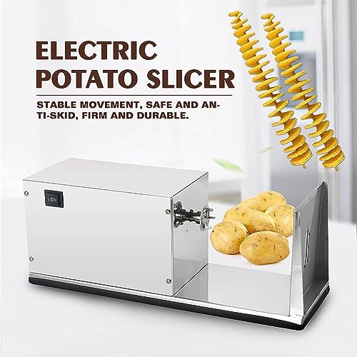 Máquina Comercial Eléctrica para Cortar Papas en Espiral miniatura 2