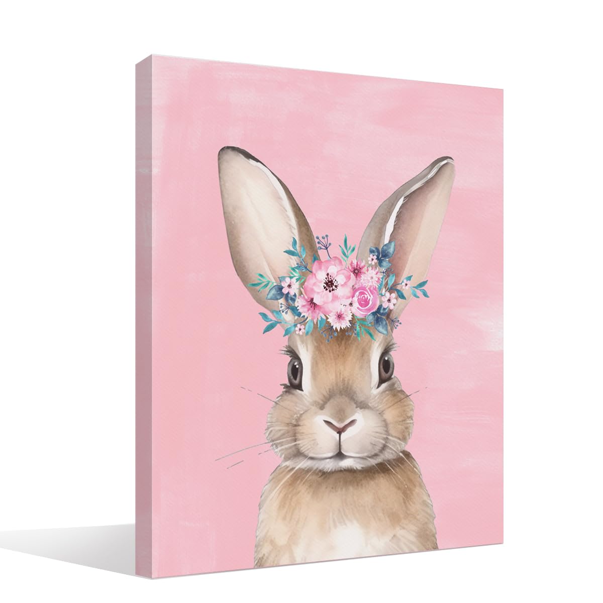 Amazon.com: BIWSHA Pink Easter Bunny Rabbit Canvas Wall Art
