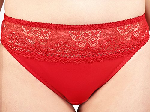 Image of Bralux Women's Lazari Red Color Panty (Red L)