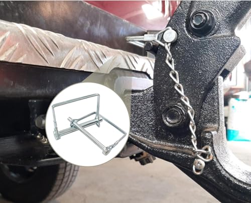 Verkelly 10 Pcs 5/16" x 2-3/4" Square Shaft Locking Pin, 5/16" Pto Pin Wire Lock Pin Heavy Duty Safety Coupler Pin Hitch Pin Trailer Locking Pin - Thumbnail 5