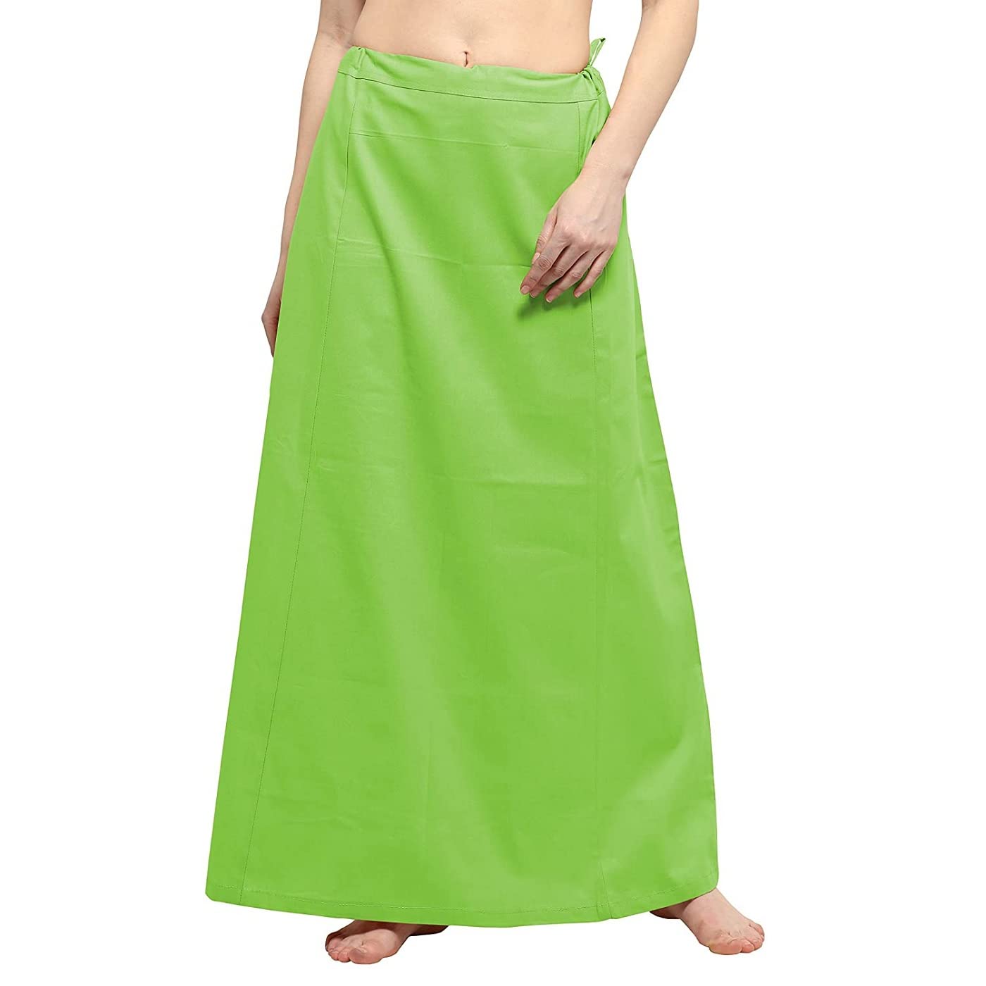 guddan Women's Cotton Readymade Free Size Petticoat Underskirt Indian Lining for Saree-picture-33