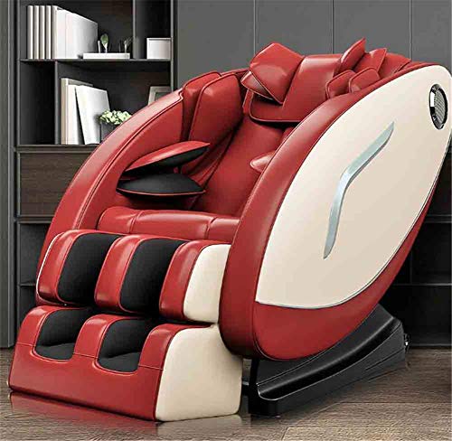 Elektrisch Massagesessel Elektrisches Sofa mit Wärmefunktion und Bluetooth-Lautsprecher, Chiptreiber - 3 Farben Erhältlich,Red