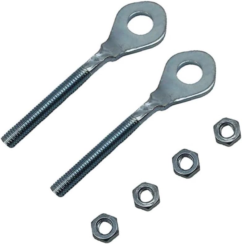 2PCS 0.4" Chain Adjuster Tensioner Axle Adjusters Pull Tight Screw for 50cc 70cc 90cc 110cc 125cc ATV Quad
