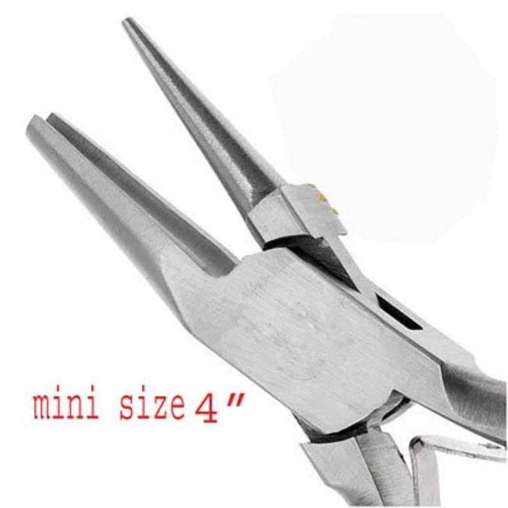 DIY Crafts CT-DIY-HI-32077 Jewellers Choice Plier Size Wire Looping, Pliers Concave and Round Nose (Pack of 1 Ps, Design