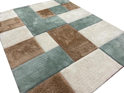 Image of Carpet for Living Room 5X7 FEET Modern Soft Shaggy Carpet Thick, Fluffy & 2 inch Pile Shag Rug for Your Kids Room, Bedroom & Livingroom (Multi D)