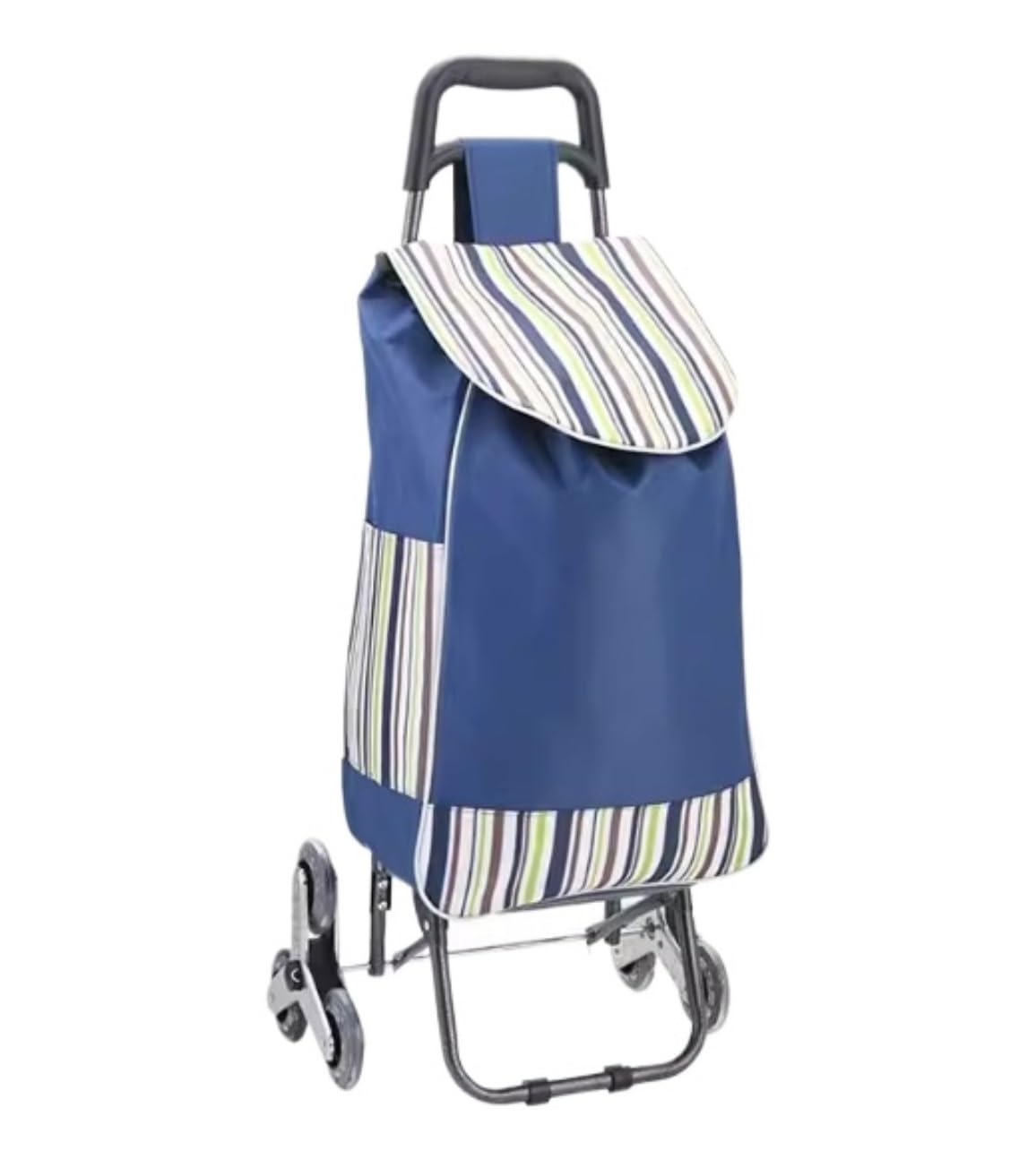 Shopping Trolley Shopping Trolley On Wheels Foldable Compact With Removable Bag Waterproof Grocery Push Pull Cart Utility Cart(Grün)