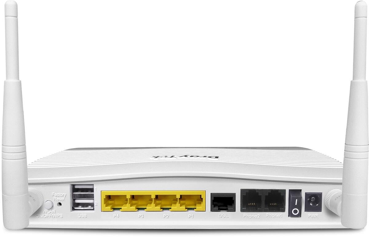Draytek Vigor 2766ac - Wireless Router - DsL-Modem - 4-PorT-Switch - Gige - WaN-Ports: 2 - 802,11a/b/g/n/ac - DuaL-Band - Wandmontierbar (v2766aC-De-