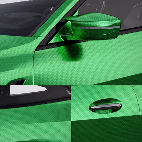 Image of Lypumso Plating Chrome Green Vinyl Wrap Film, Mirror-Like Gloss Finish for Car, Motorcycle | Easy DIY Install & Air Release | Removable No Residue 1ft x 5ft