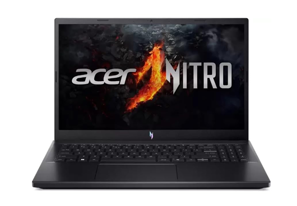 acer Nitro V AMD Ryzen 5 Hexa Core 7535HS – (16 GB/512 GB SSD/Windows 11 Home/6 GB Graphics/NVIDIA GeForce RTX 3050) ANV15-41 Gaming Laptop (15.6 Inch, Obsidian Black, 2.1 Kg)