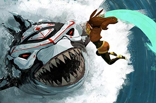 Amazon Com Rwby Grimm Poster Art Print Rwby Shark Grimm Artwork No Frame Poster Modern Canvas Prints Wall Art Paintings Ready To Hang Home Decorations Giclee Pictures Handmade