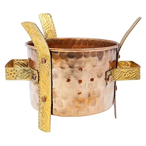 IBA Indianbeautifulart Copper Brass Food Warmer Cover