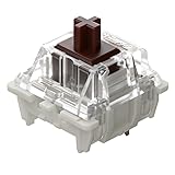 GATERON G Pro Brown Keyboard Switches,3-Pin Tactile 55gf Pre Lubed Compatible for MX Mechanical Keyboard (72PCS,Brown)
