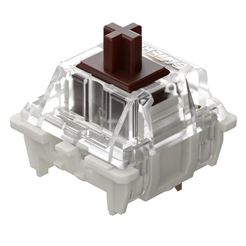 Gateron KS-9 Pro Brown Switch 3�s���X�C�b�` �����ς� ���j�A�Q�[�~���O�}�V�� �L�[�{�[�h�X�C�b�` (36�� �u���E��)