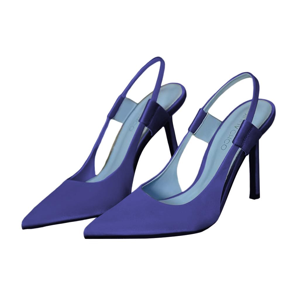 Pompe Donna Scarpe di Sandalo Décolleté Classiche con Cinturini Posteriori da Donna Kitten Heels Slingback Court Shoes