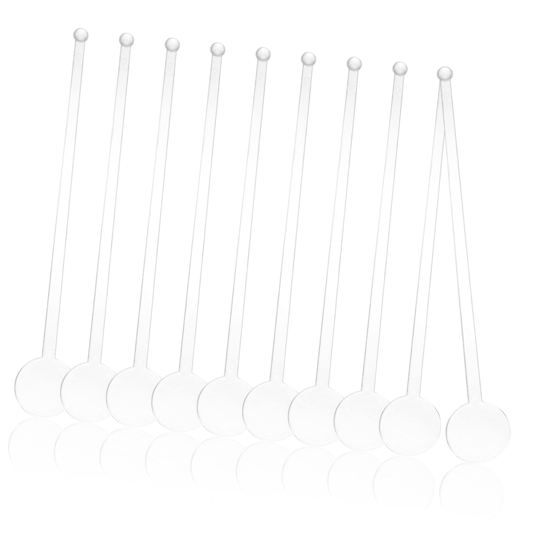Operitacx 80pcs Tip Mixing Sticks Transparent Beverage Stirring Sticks for Cocktails Tea and Desserts Essential Bar Tool for Home Use