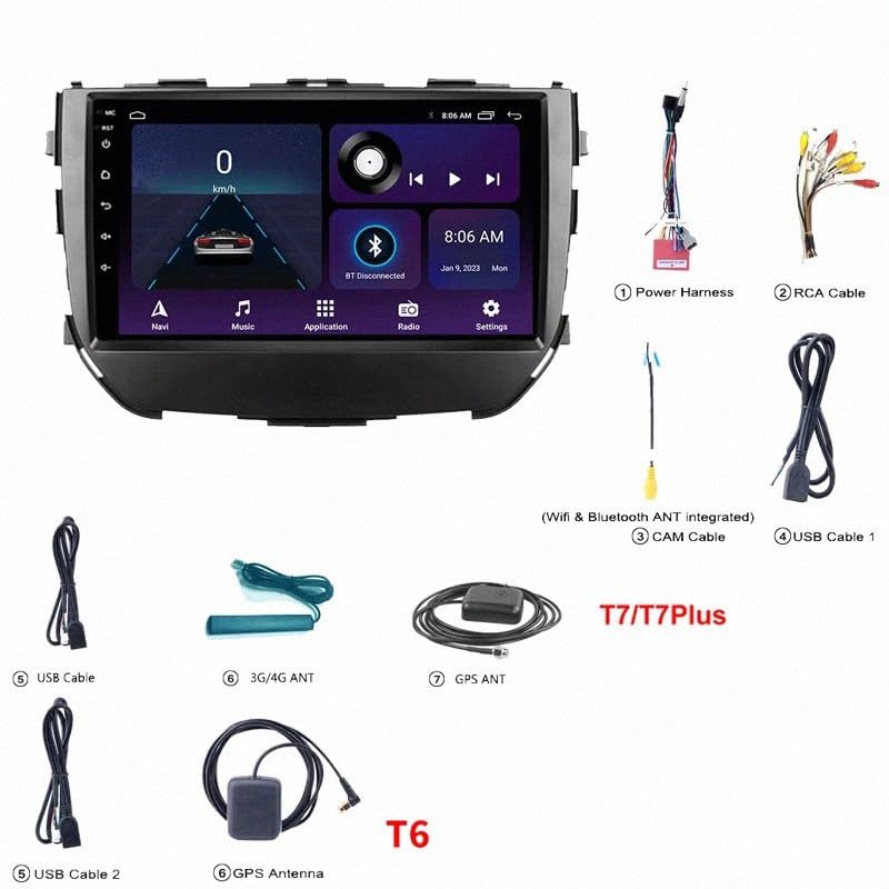 Pantalla de coche Carplay para solucionar fallos de radio en Roewe 350 6