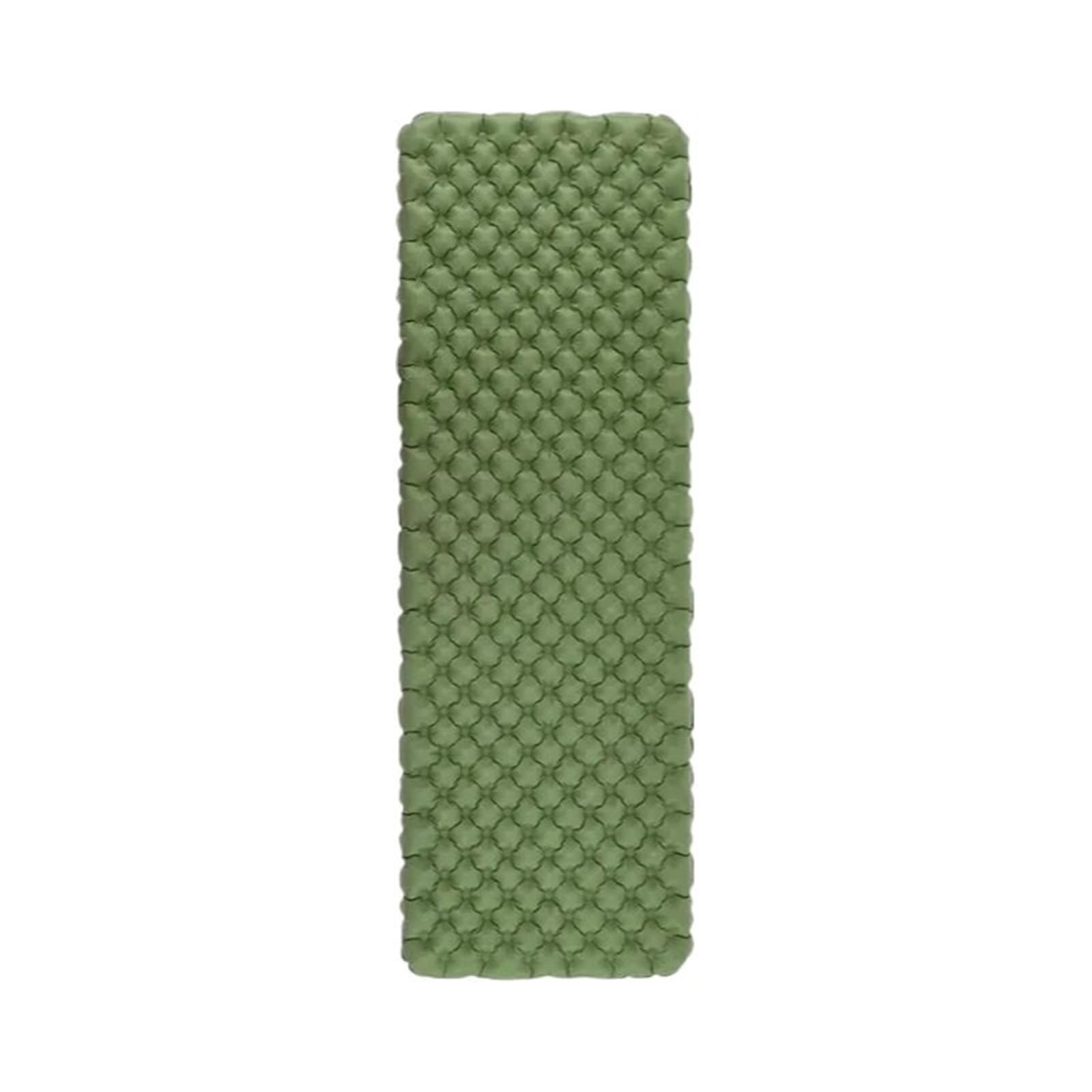 łóżko podróżne Materac dmuchany Przenośny nadmuchiwany materac | Mata do spania na świeżym powietrzu, turystyka turystyka kempingowa(Green 186x58x8cm)
