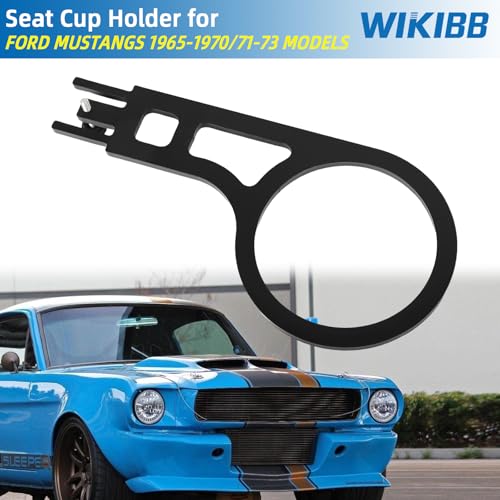 Portavasos de asiento para Ford Mustangs 1965-1970/71-73, negro miniatura 2