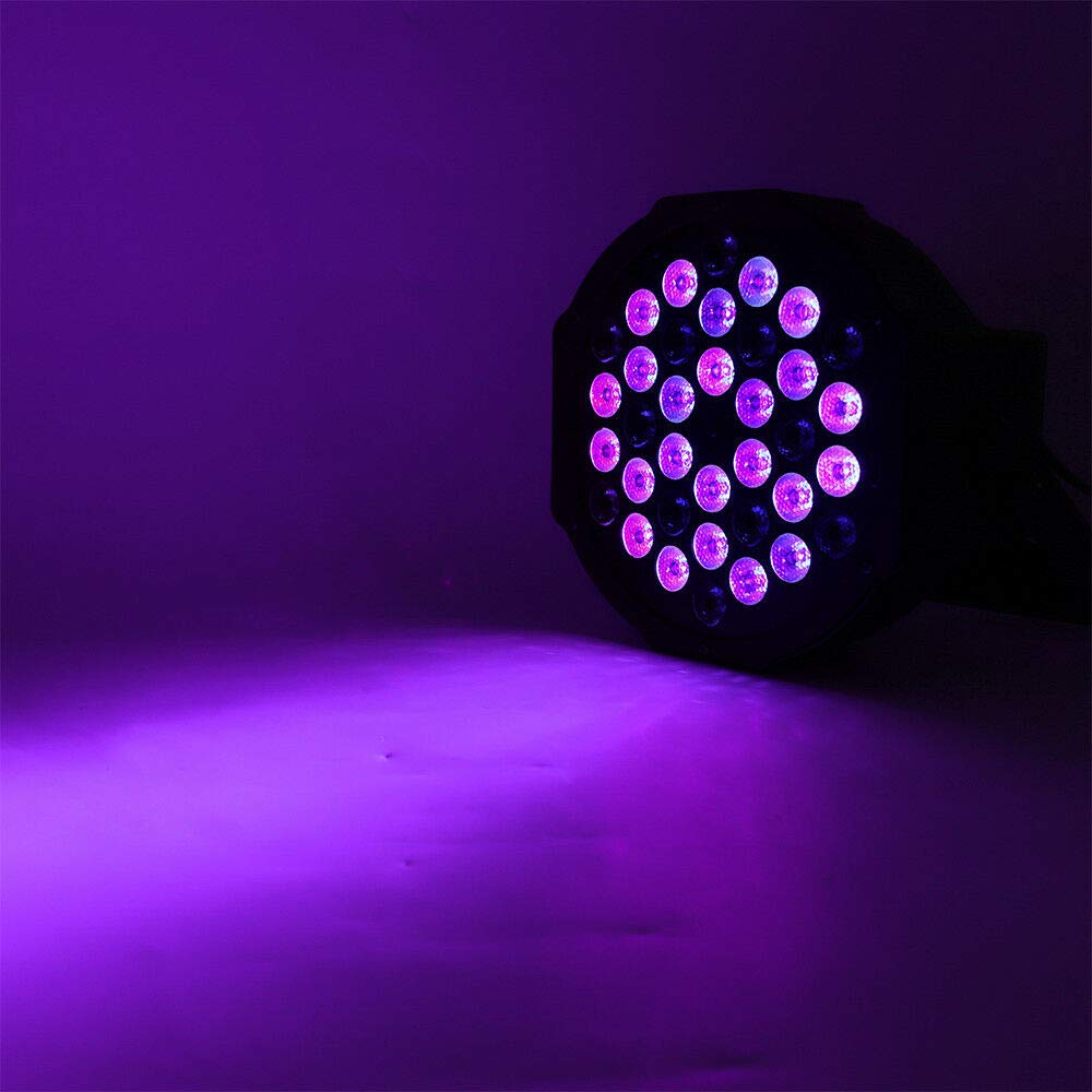 36 LED UV Schwarzlicht mit Fernbedienung, 72W Bühnenbeleuchtung schwarzlicht Scheinwerfer für Party Bühne KTV Club Disco Geburtstag