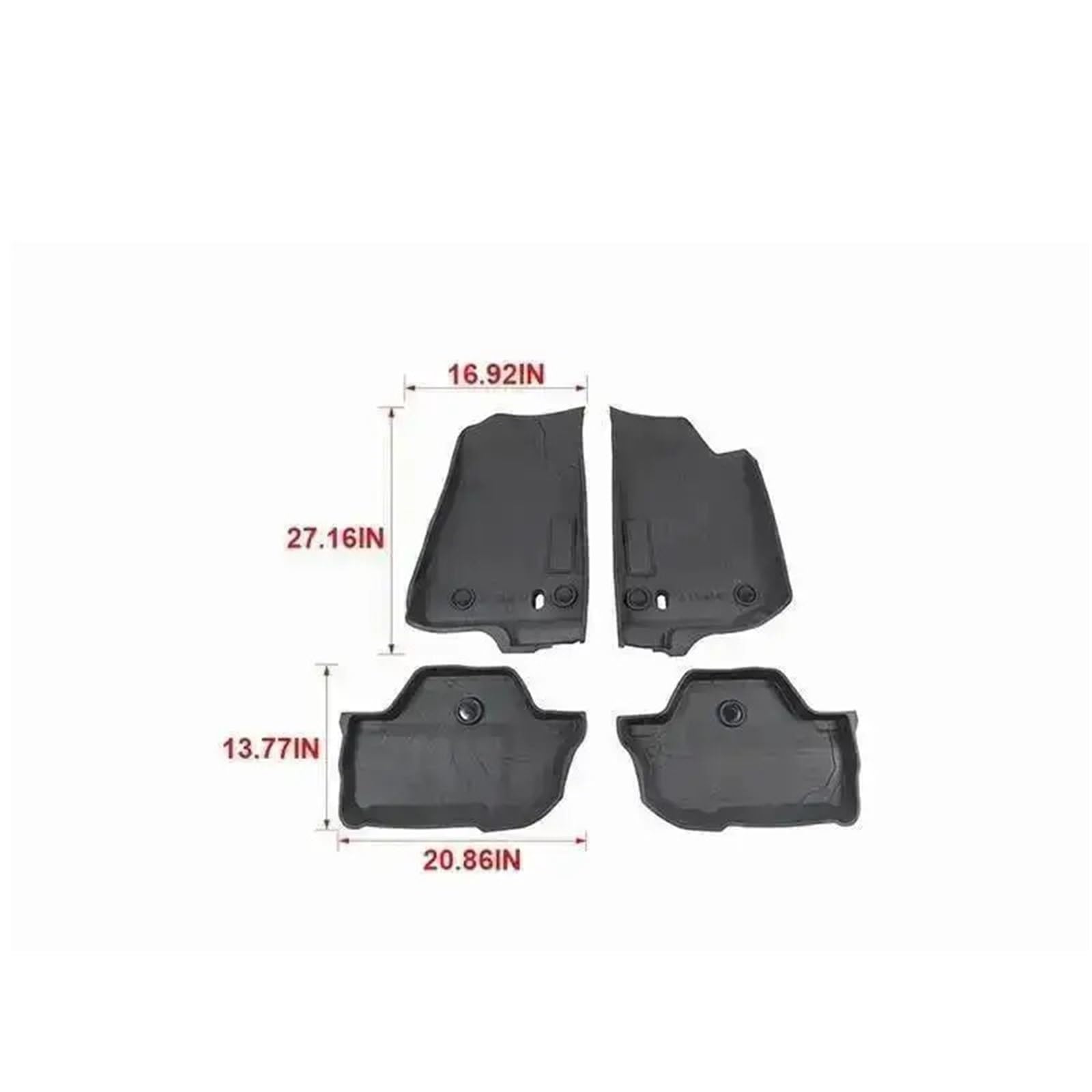 maty samochodowe dywanowe Pasuje do Jeepa Pasuje do Wrangler JL 2 drzwi 2018-2024 Dywaniki samochodowe Cargo Liner Maty podłogowe Pad